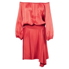 Yves Saint Laurent Ruched Evening Silk Dress -'00s