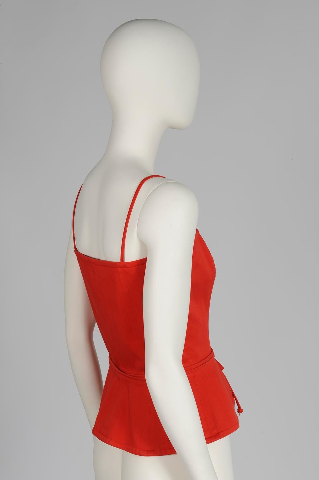 Yves Saint Laurent Runway Corset Top, Spring-Summer 1991 4