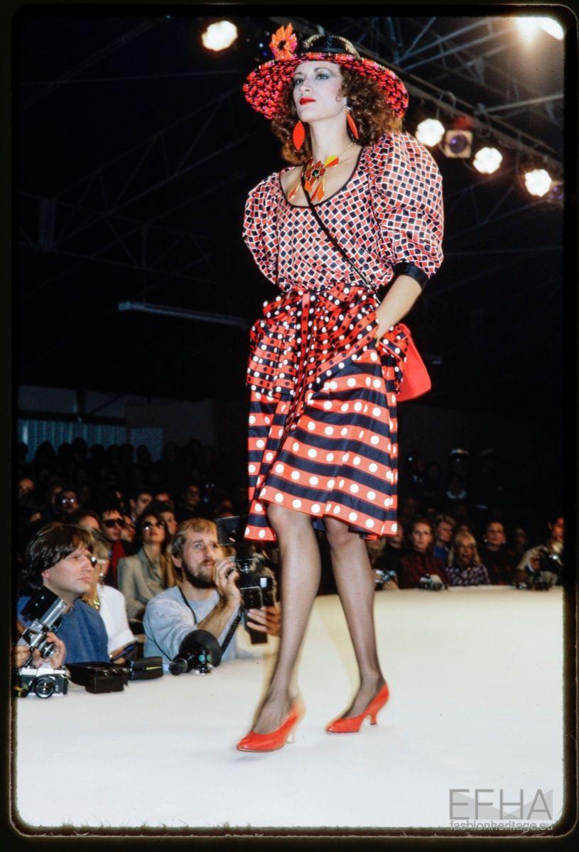 Yves Saint Laurent Runway Harlequin Cotton Ensemble, Spring-Summer 1983 4