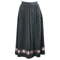 Yves Saint Laurent Russian Collection Moire Skirt