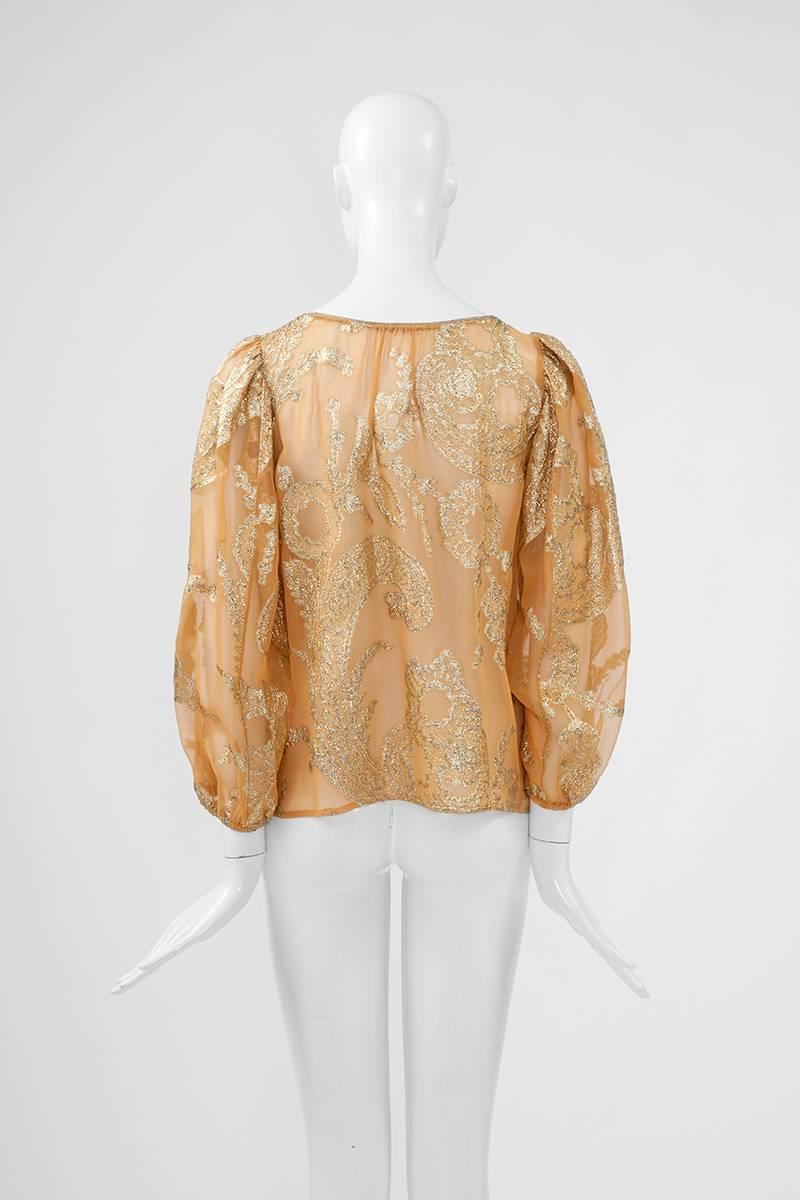 Yves Saint Laurent “Russian Collection” Top, Fall-Winter 1976-1977 In Excellent Condition In Geneva, CH