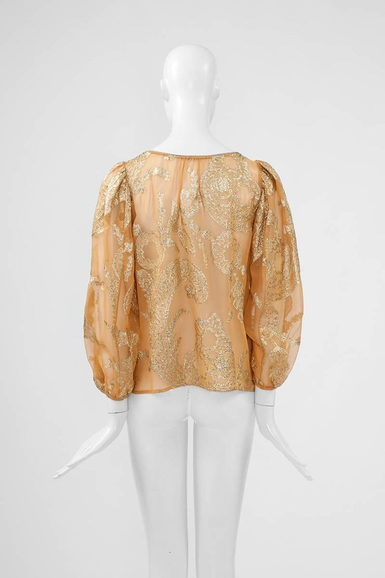 Yves Saint Laurent “Russian Collection” Top, Fall-Winter 1976-1977 at ...