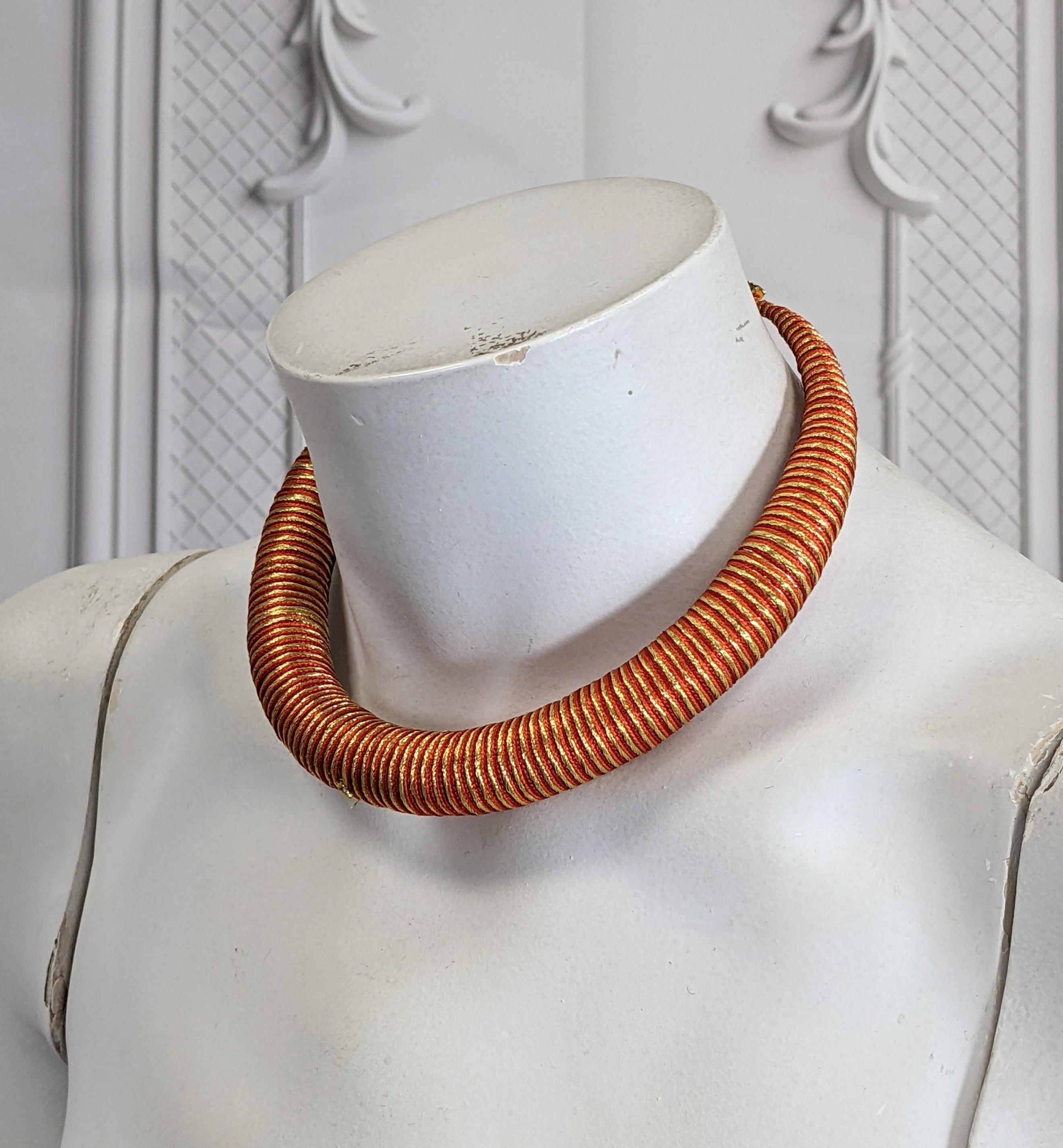 Yves Saint Laurent Russische Kollektion Fackel-Halskette, H/W 1976 im Angebot 1