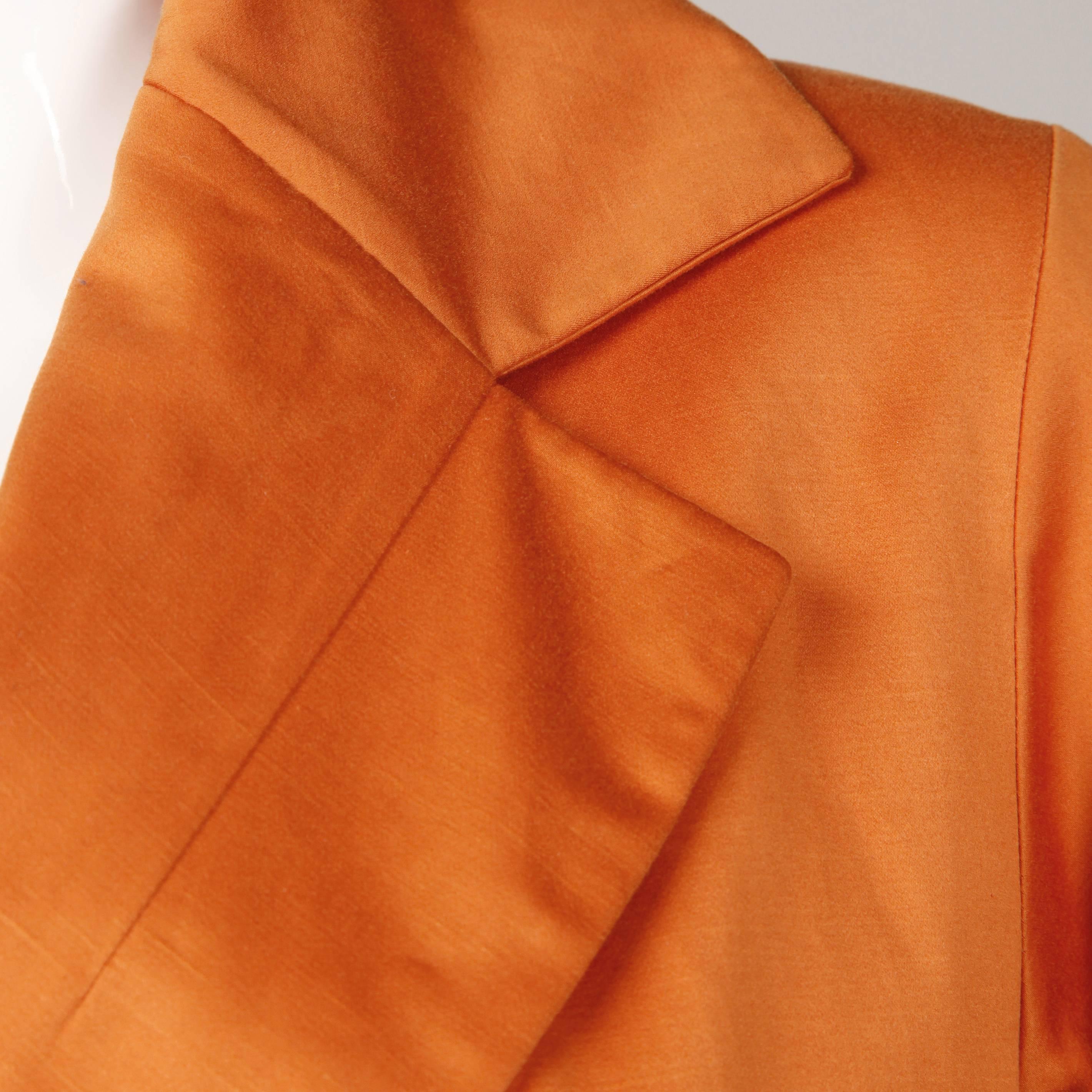 Women's Yves Saint Laurent Rust/ Orange Fall Trench Coat Jacket For Sale