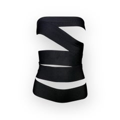 Yves Saint Laurent S/S RTW Tom Ford Runway Bandage Wrap Belt Top, 2001