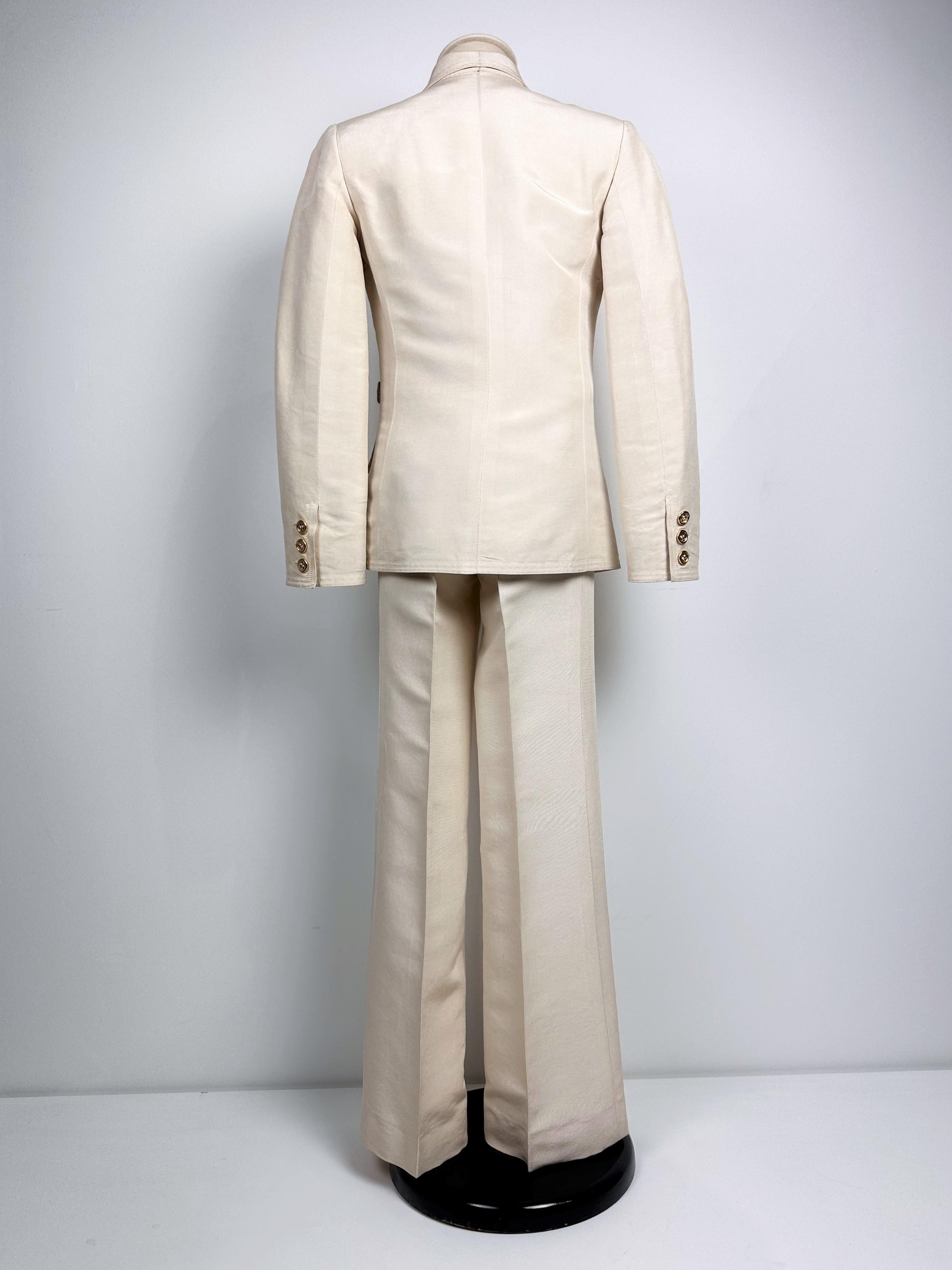 Yves Saint Laurent „Saharienne“ Haute Couture Hosenanzug, ca. 1968 / 1970 12