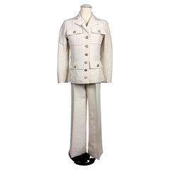 Yves Saint Laurent "Saharienne" Haute Couture Trousers Suit, Circa 1968 / 1970