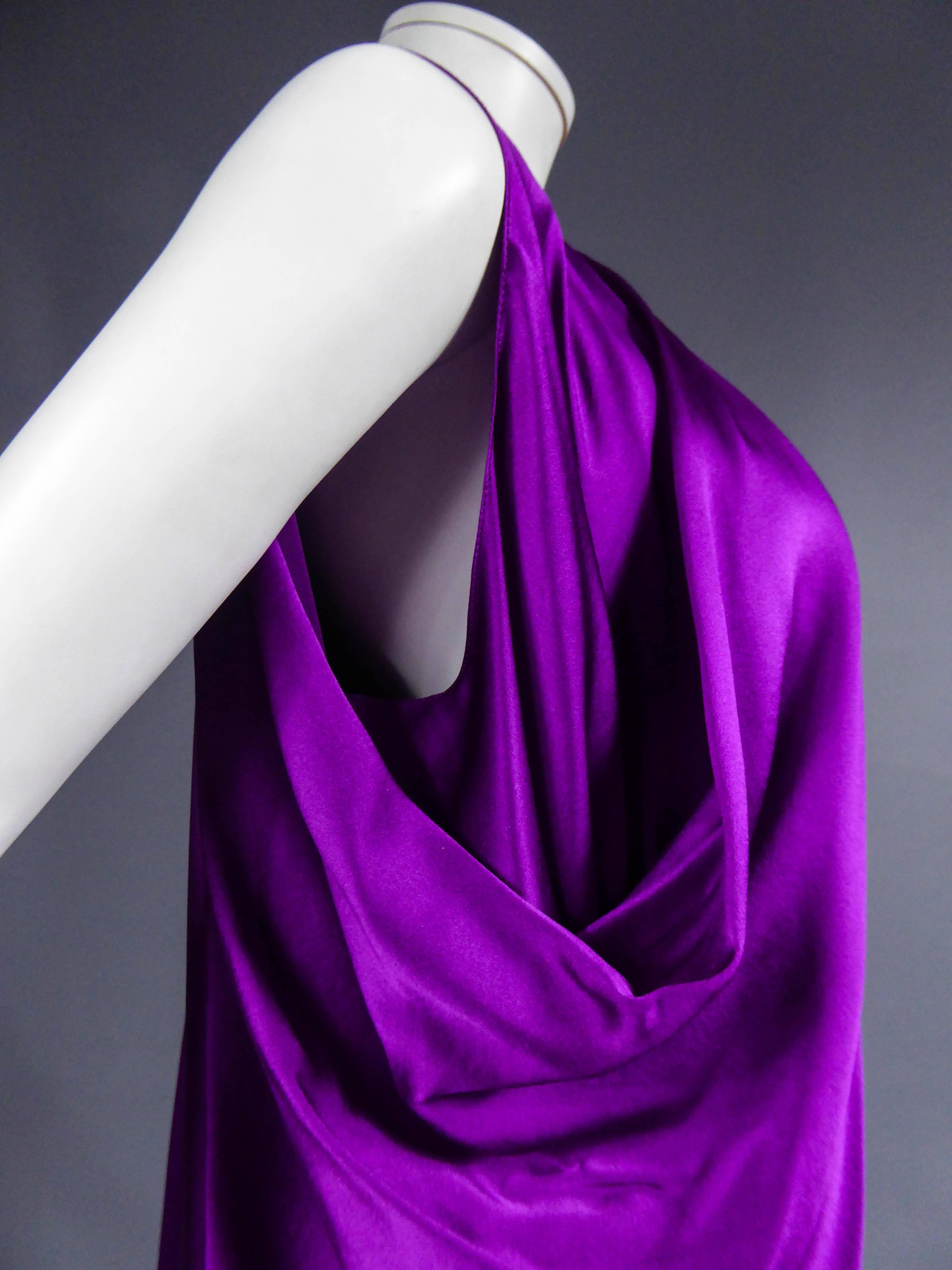 Abito in raso di Stefano Pilati for Yves Saint Laurent, Collezione 2008 in vendita 3