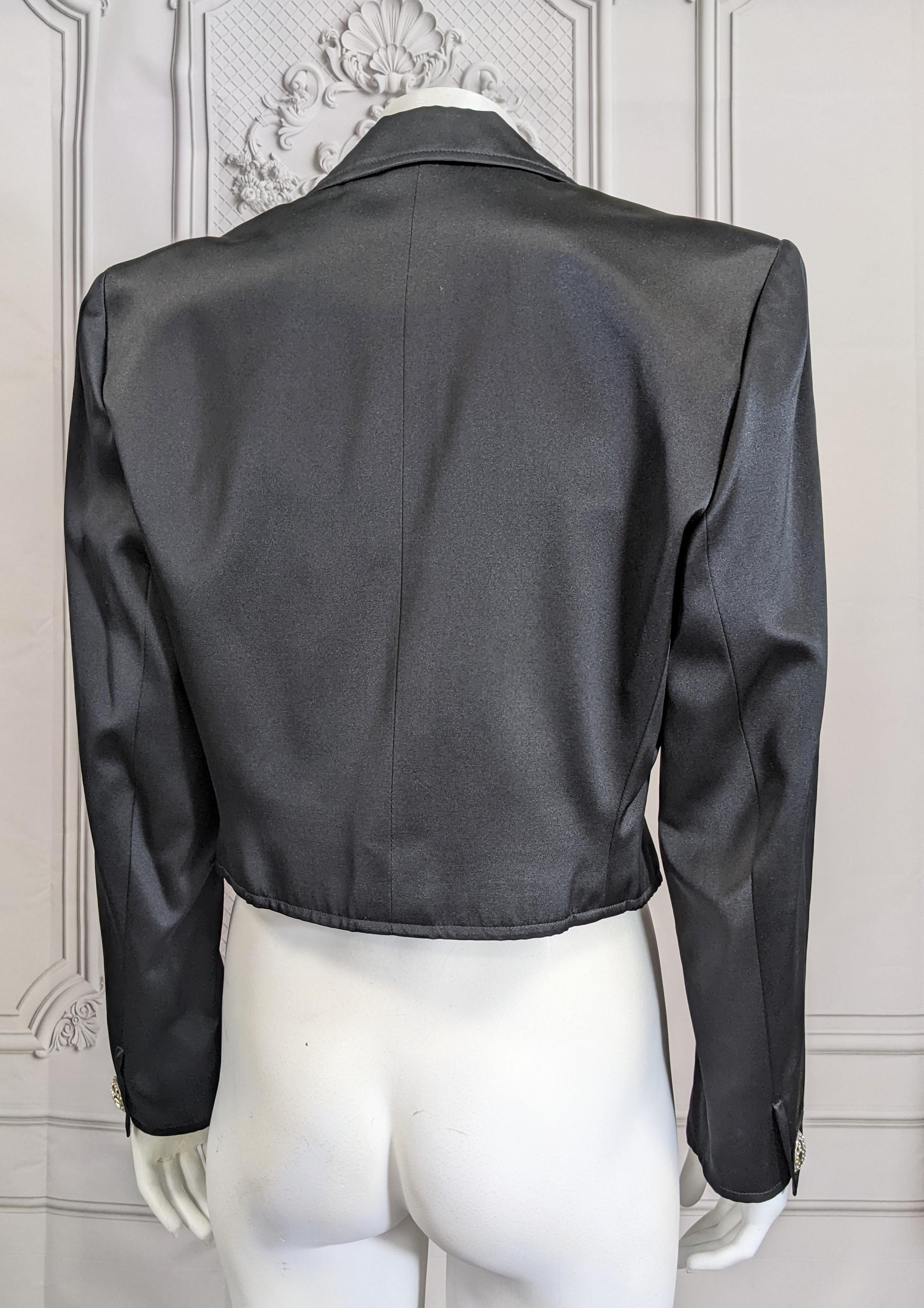 Yves Saint Laurent Satin Spencer Jacket For Sale 1