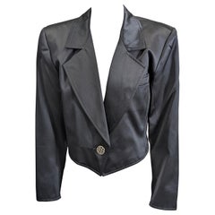 Yves Saint Laurent Spencer-Jacke aus Satin