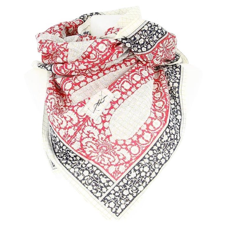 Yves Saint Laurent Scarf For Sale at 1stDibs
