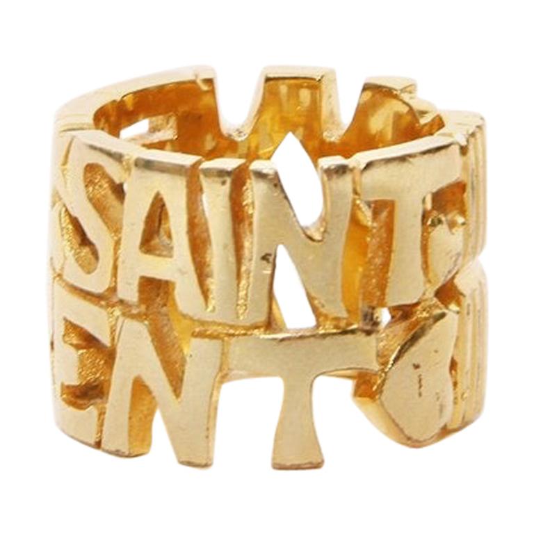 Yves Saint Laurent Script Ring