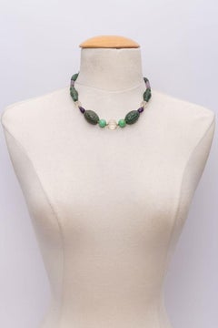 Collar de piedras semipreciosas Yves Saint Laurent