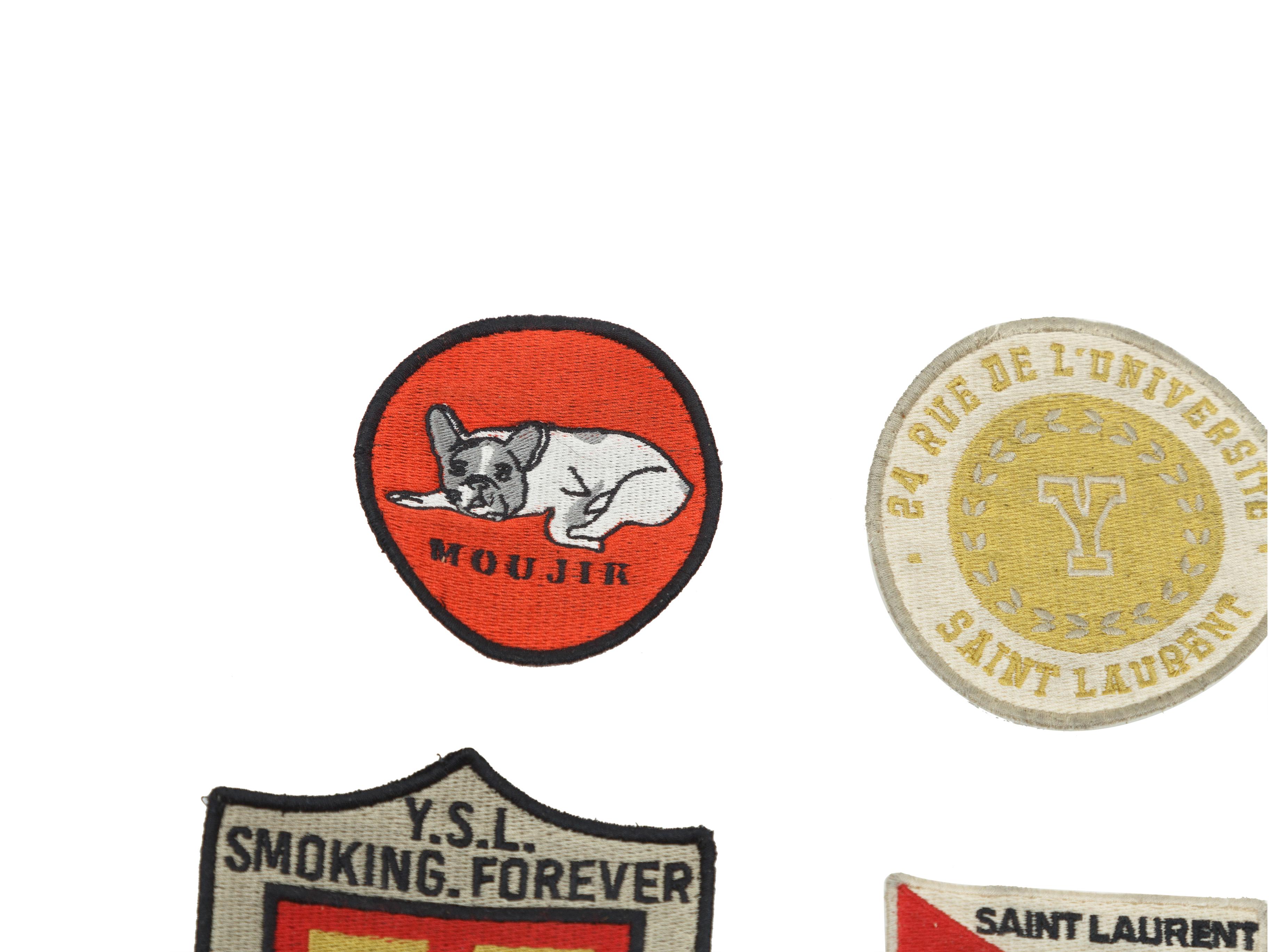Yves Saint Laurent Set of 7 Multicolor Patches In Good Condition In New York, NY