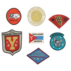 Yves Saint Laurent Set of 7 Multicolor Patches