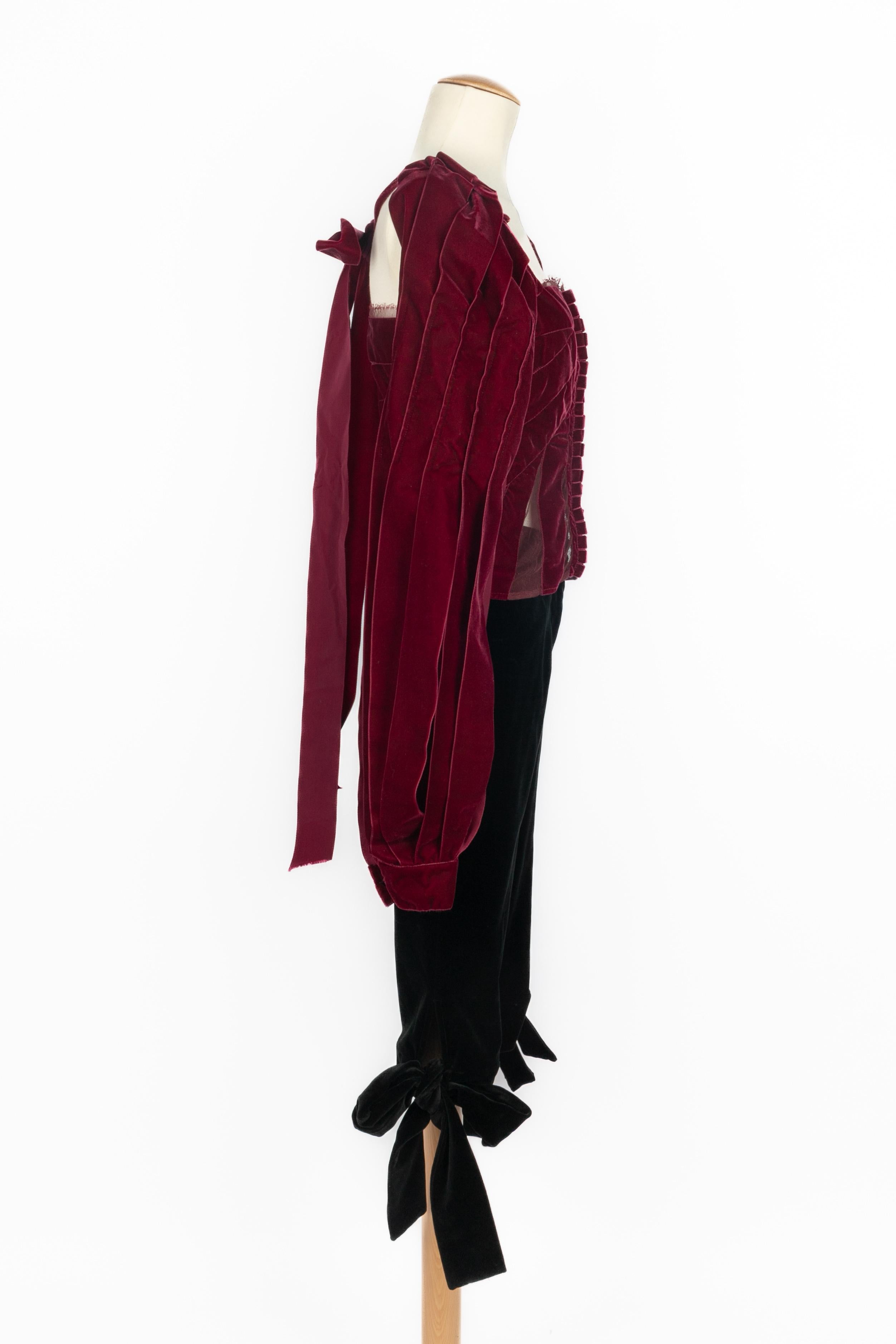 Black Yves Saint Laurent set Winter 2002 For Sale
