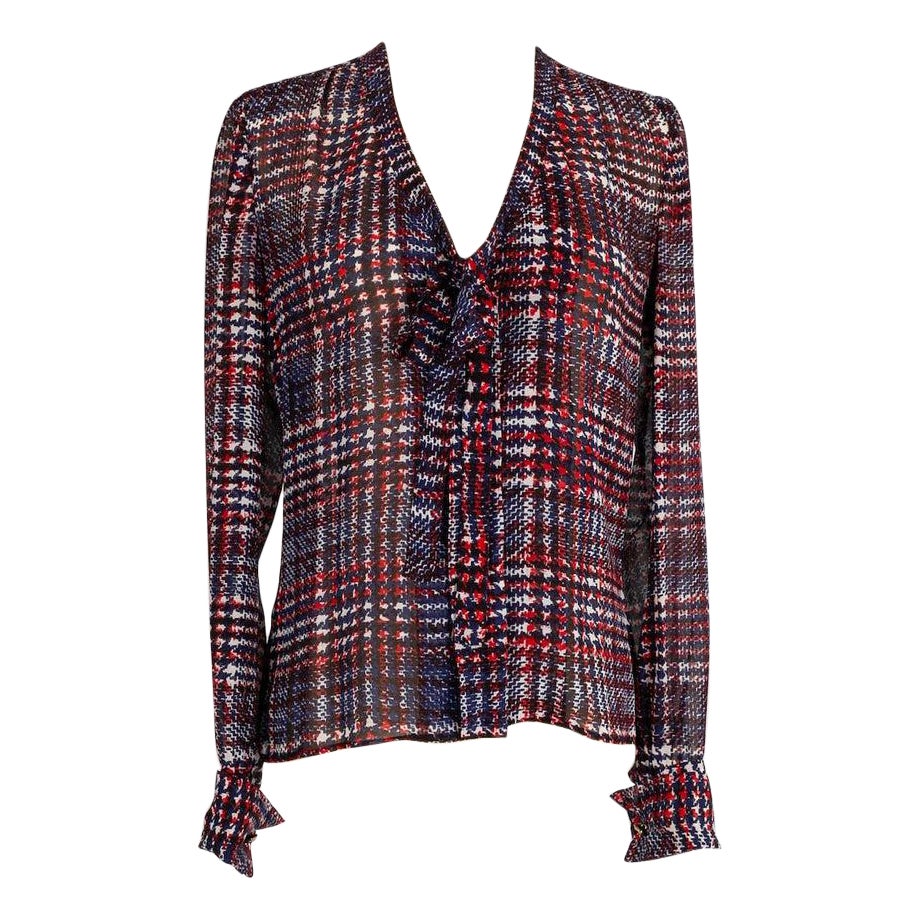 Chemise en mousseline transparente Yves Saint Laurent