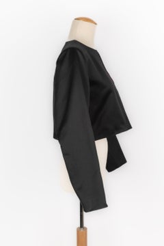 Yves Saint Laurent Giacca corta in cotone nero