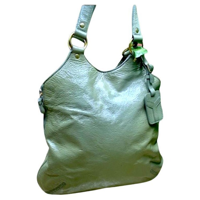 Saint Laurent Ysl 90s Hobo Shoulder Bag in Green