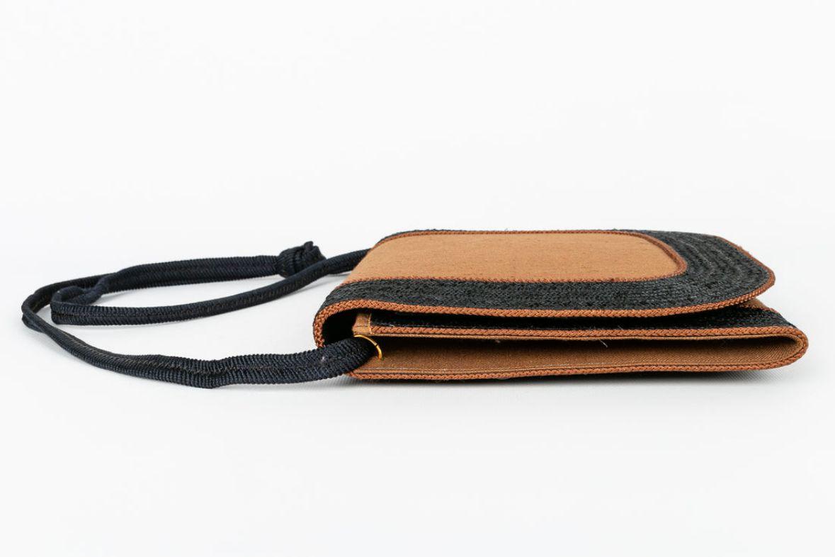 Yves Saint Laurent Shoulder Fabric Bag in Black Suede In Good Condition For Sale In SAINT-OUEN-SUR-SEINE, FR