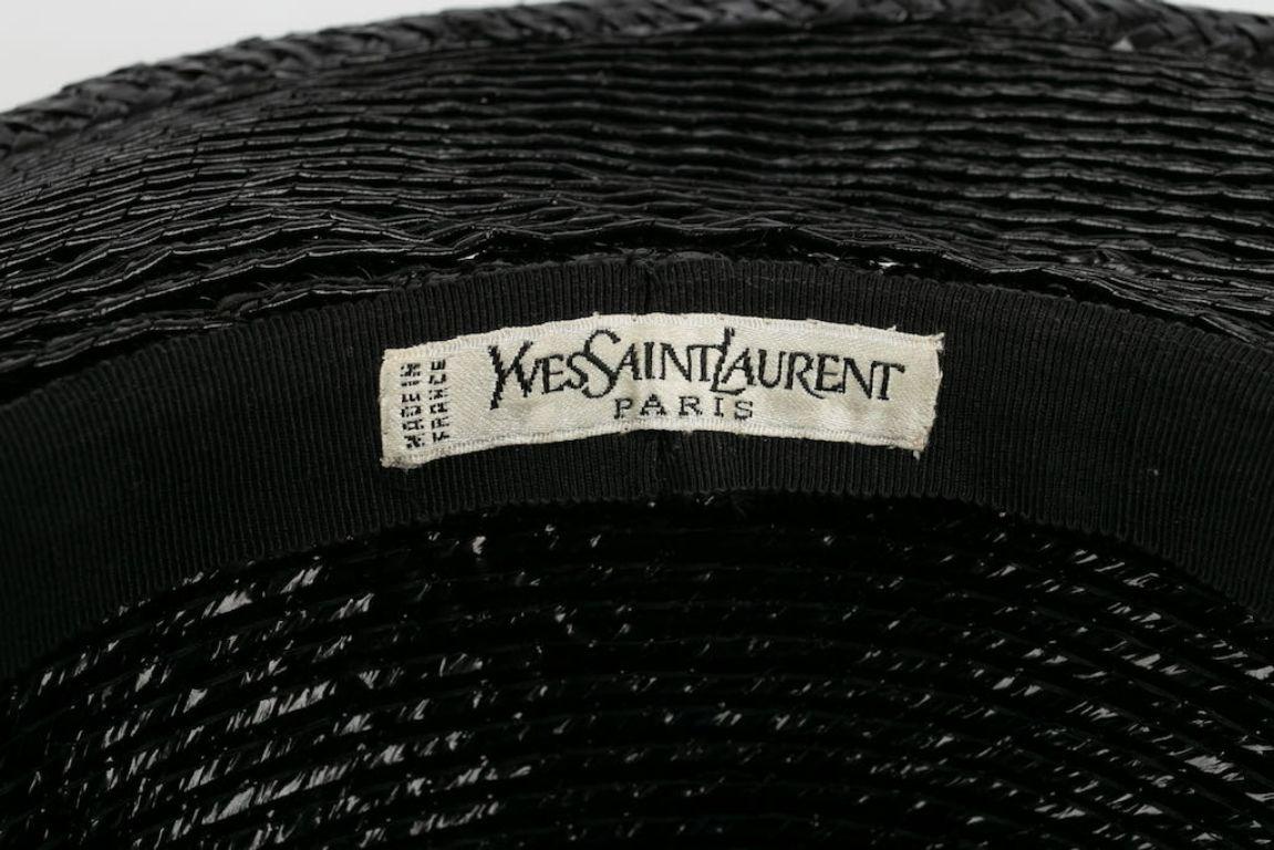 Yves Saint Laurent Sht with Braid Trim Hat For Sale 3