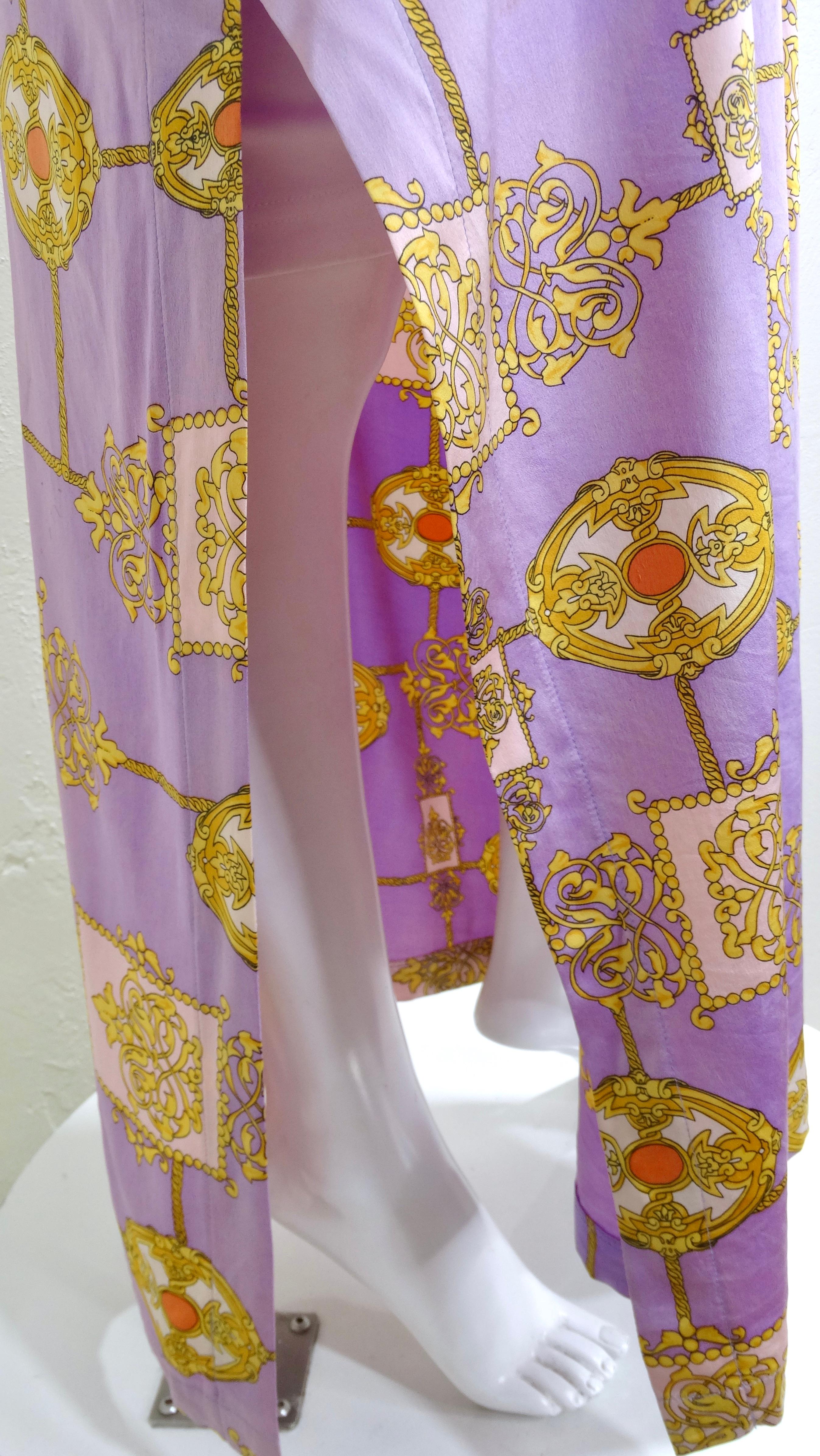 Yves Saint Laurent Silk Beaded Maxi Dress For Sale 3