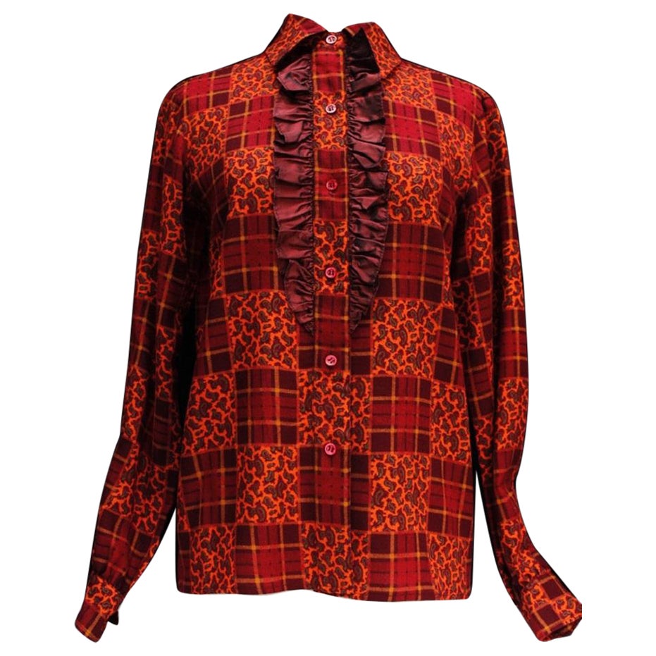 Yves Saint Laurent - Chemisier en soie en vente