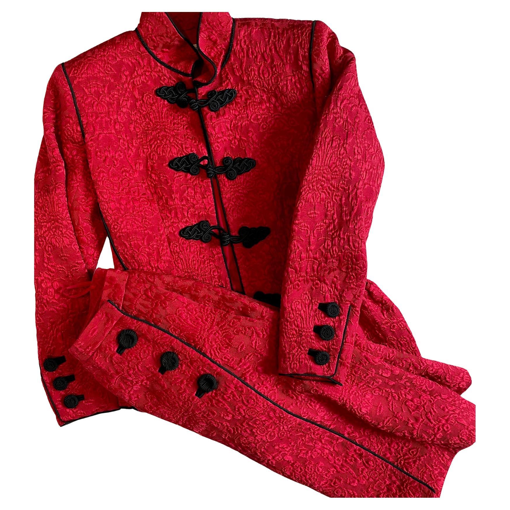 A stunning vintage, RARE Yves Saint Laurent Vintage Runway Collection suit from Yves Saint Laurent 