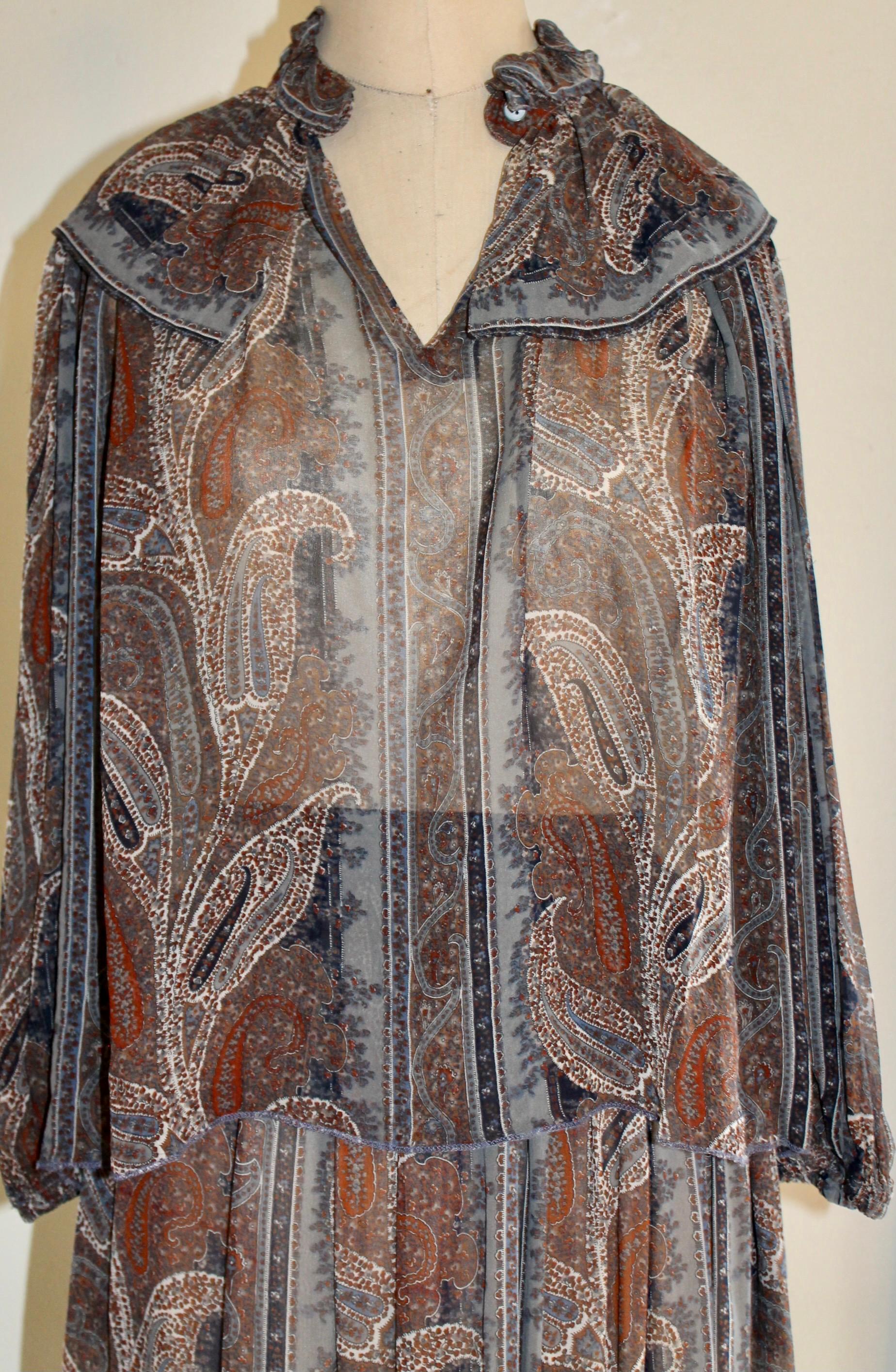 Women's Yves Saint Laurent Silk Chiffon Outfit