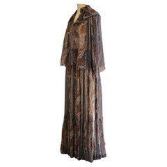 Conjunto de gasa de seda Yves Saint Laurent