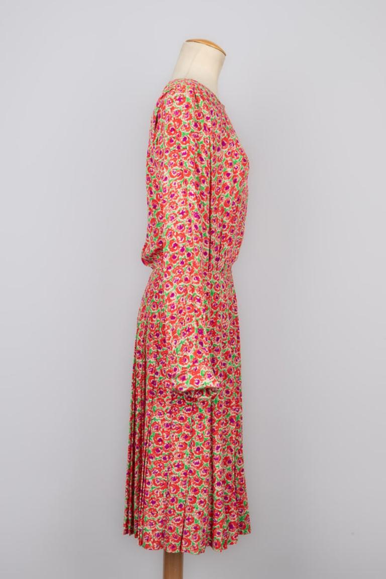 Women's Yves Saint Laurent Silk Dress, 1989 For Sale