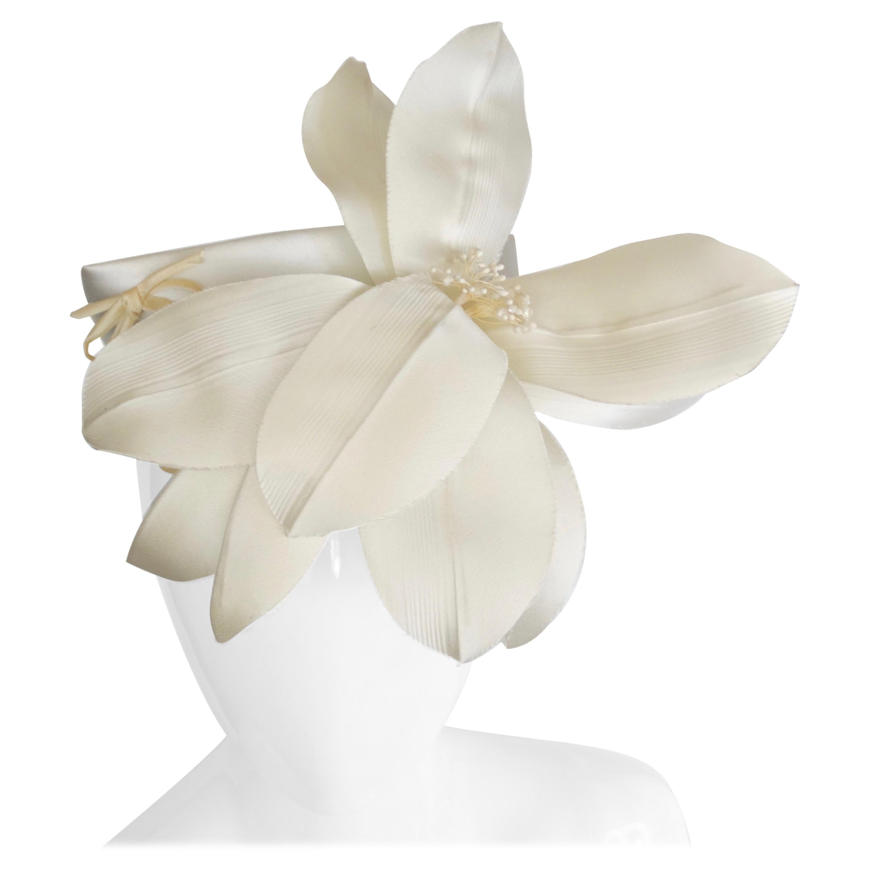 Yves Saint Laurent Silk Floral Head Piece 