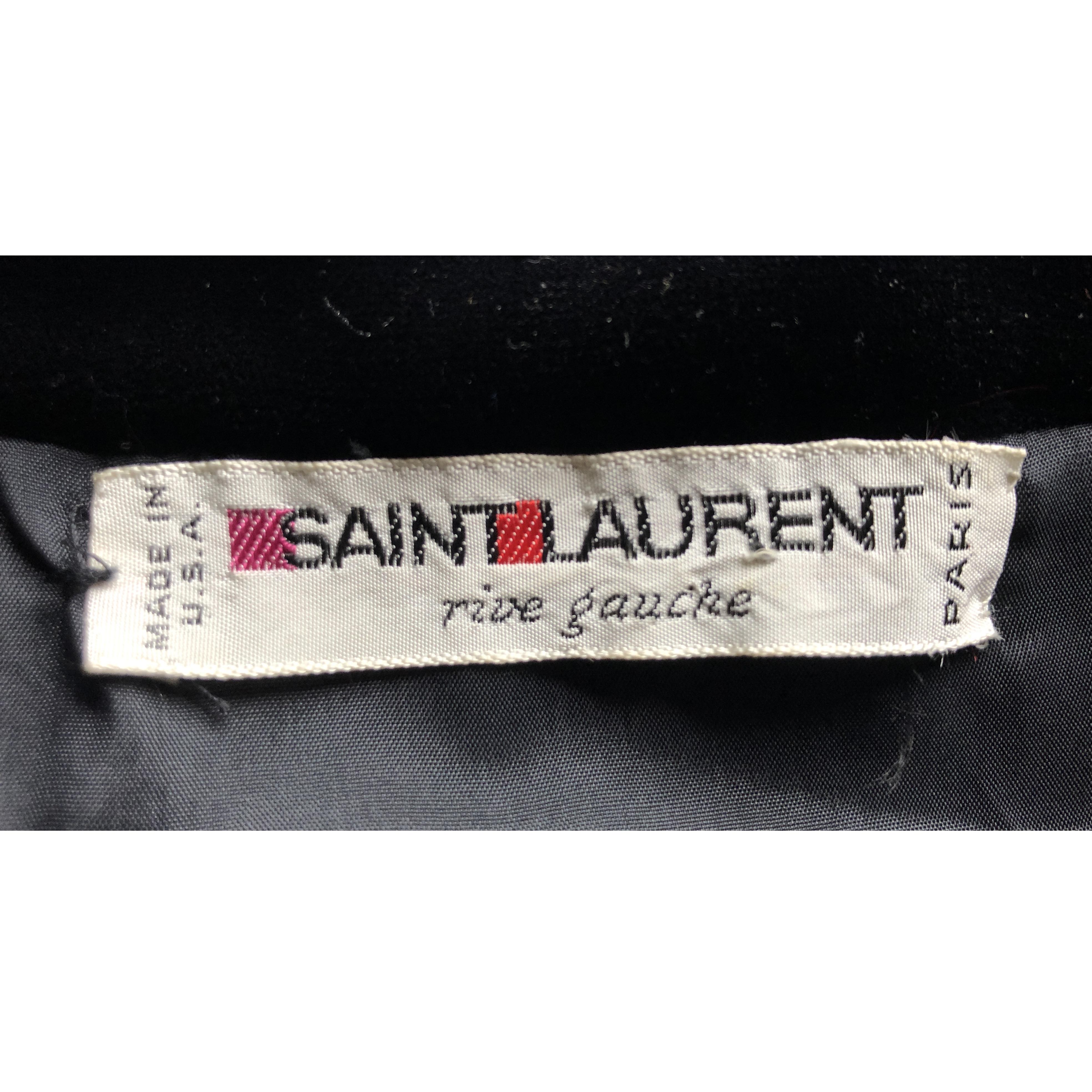 Yves Saint Laurent Silk Moiré cocktail dress . Circa  1980s For Sale 7