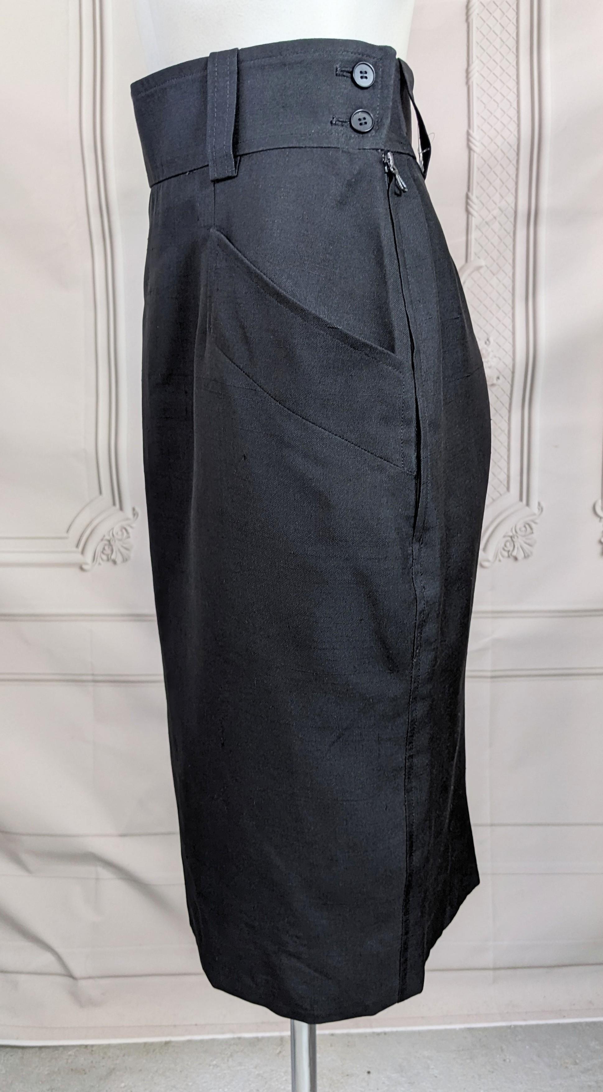 Yves Saint Laurent Silk Pencil Skirt In Good Condition For Sale In New York, NY