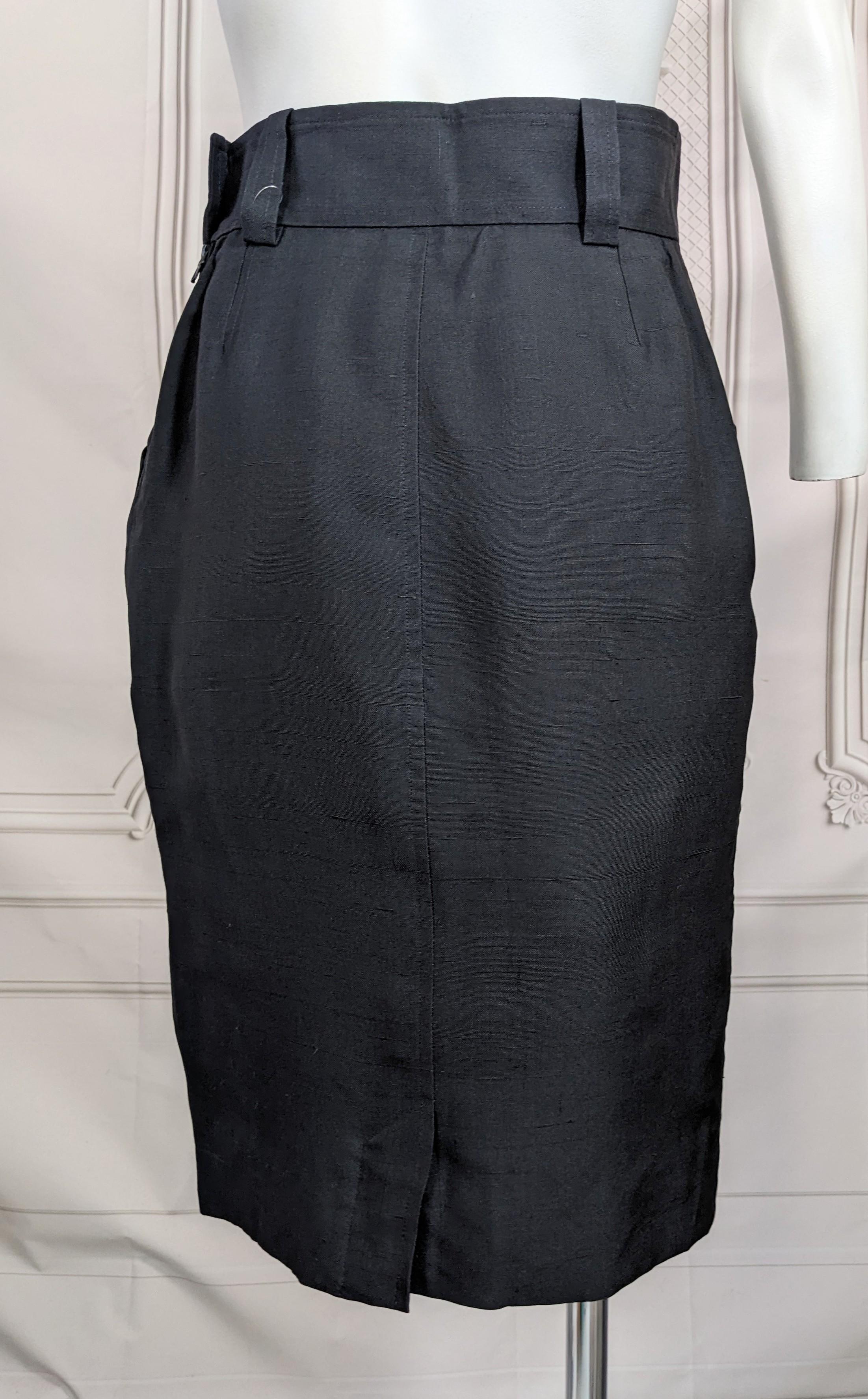 Women's or Men's Yves Saint Laurent Silk Pencil Skirt For Sale