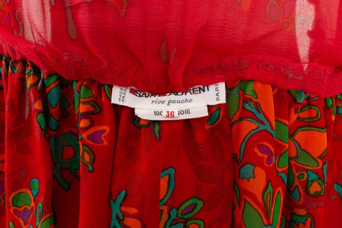 Yves Saint Laurent Silk Set, Size 36FR For Sale 8