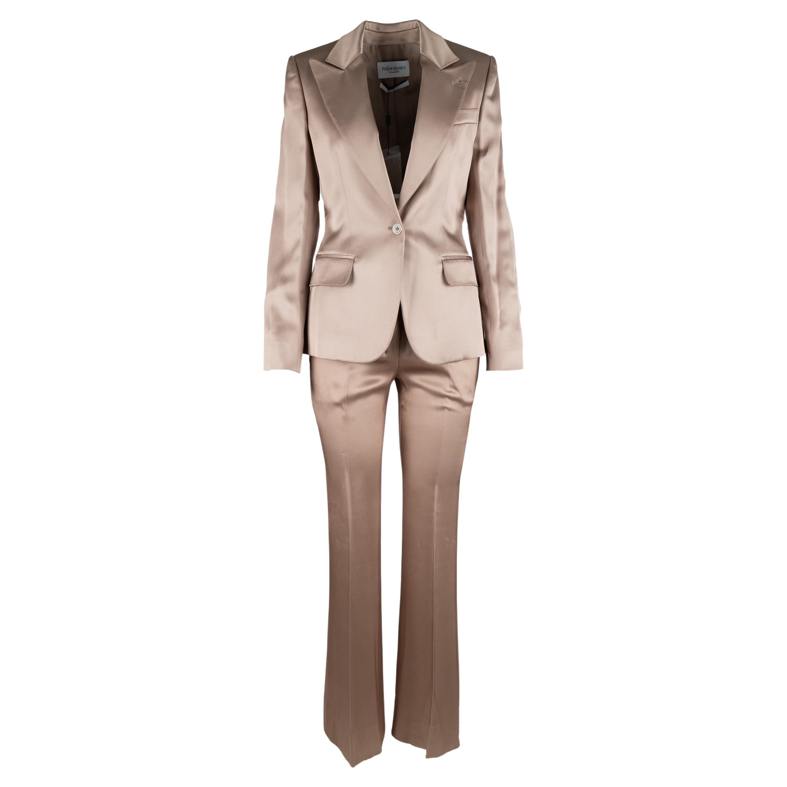 Yves Saint Laurent Silk Suit  For Sale