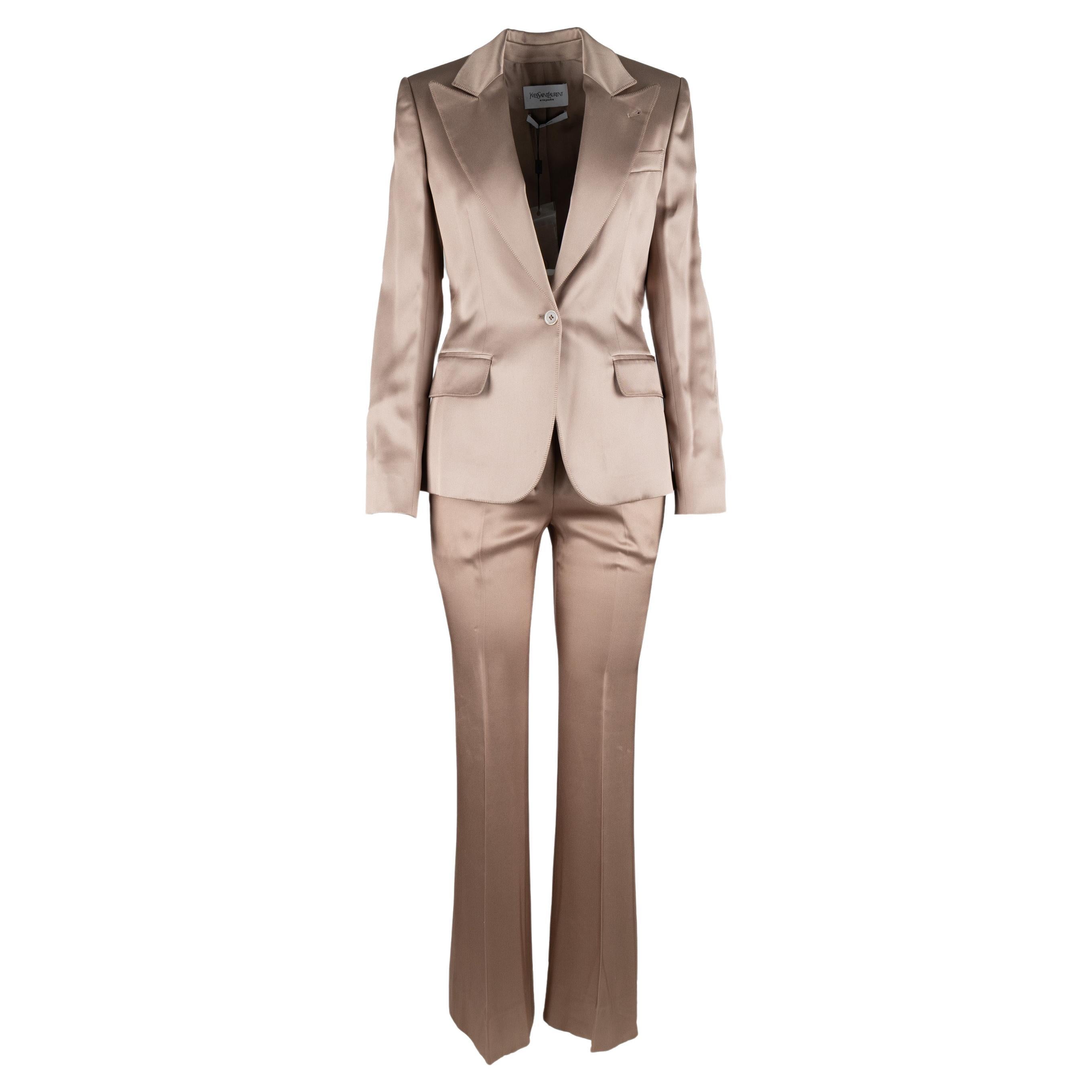 Yves Saint Laurent Silk Suit For Sale