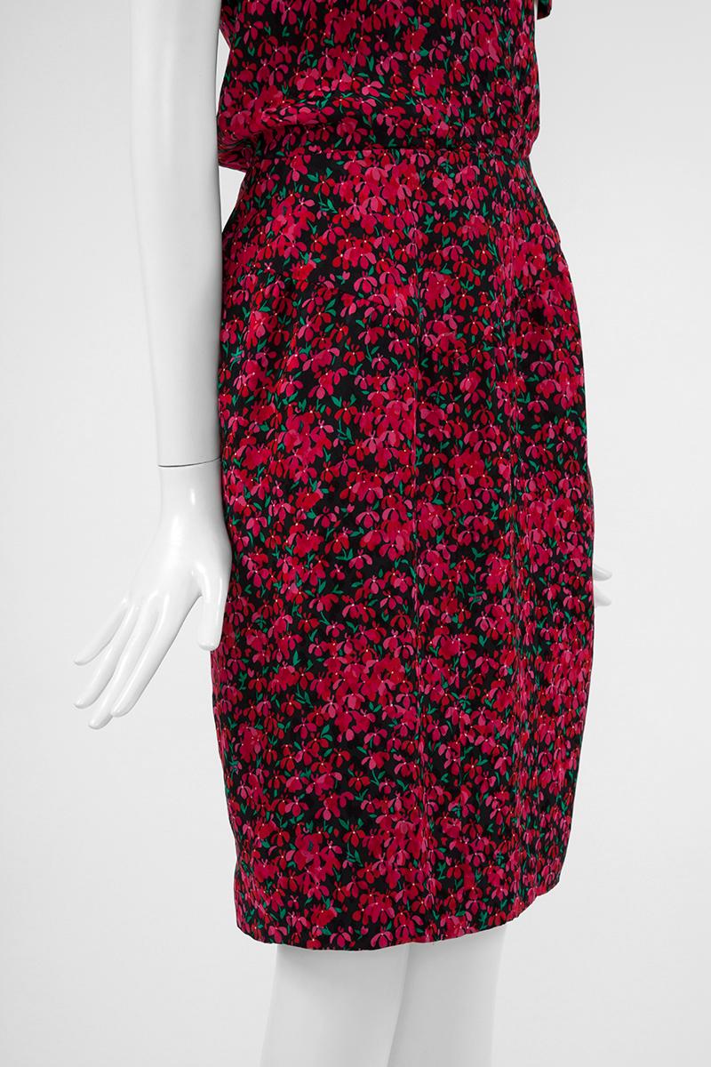Red Yves Saint Laurent Silk Summer Dress  For Sale