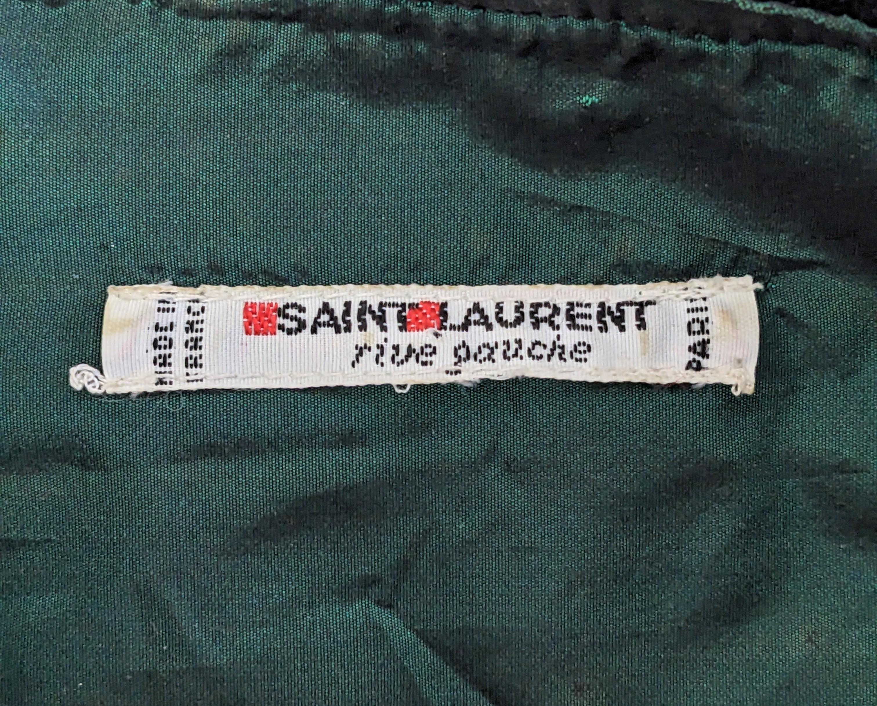 Yves Saint Laurent Silk Taffeta Velvet Blouse, Russian Collection For Sale 4
