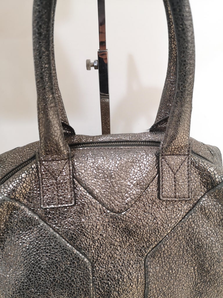Yves Saint Laurent Silver Bag at 1stDibs