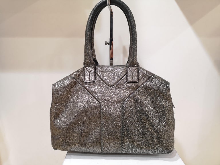 Yves Saint Laurent Silver Bag at 1stDibs