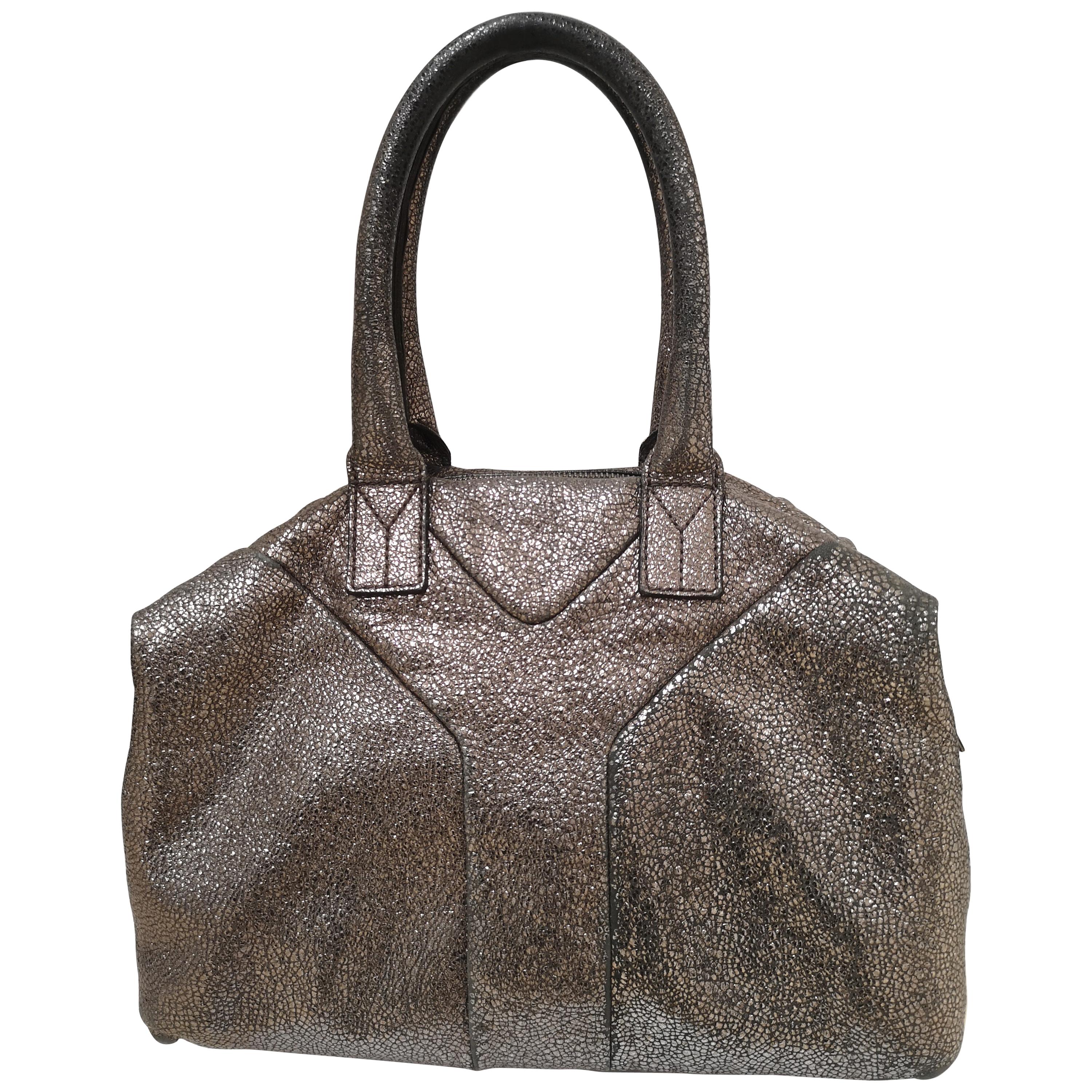 Yves Saint Laurent Silver Bag at 1stDibs