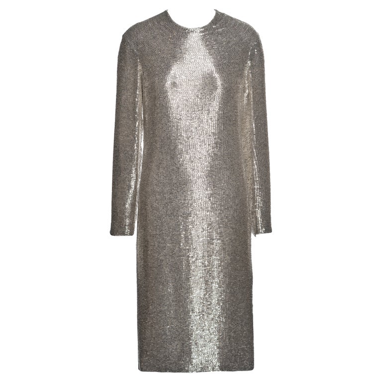 evening shift dress Gala Evening Sequin Shift Dress