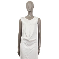 YVES SAINT LAURENT silver silver Sleeveless Slip Dress 38 S