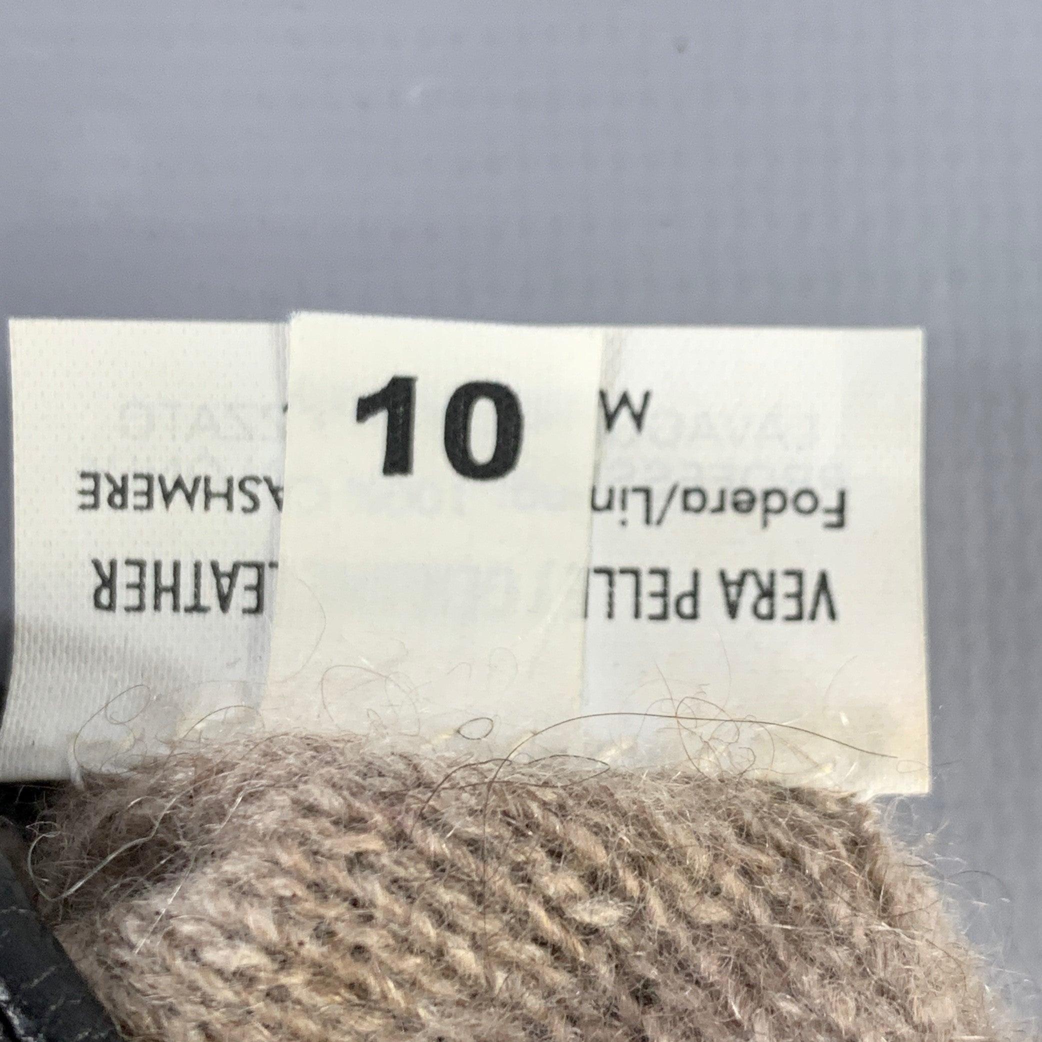Uomo Yves Saint Laurent taglia 10 Guanti in pelle nera in vendita