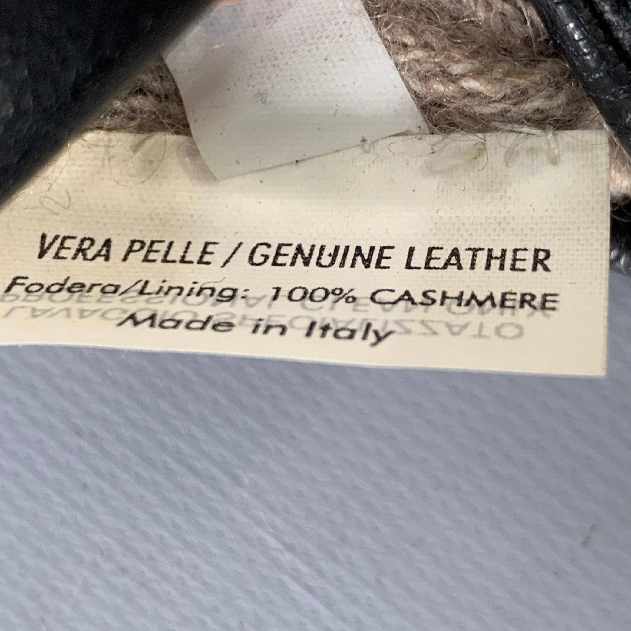 Yves Saint Laurent taglia 10 Guanti in pelle nera in vendita 1