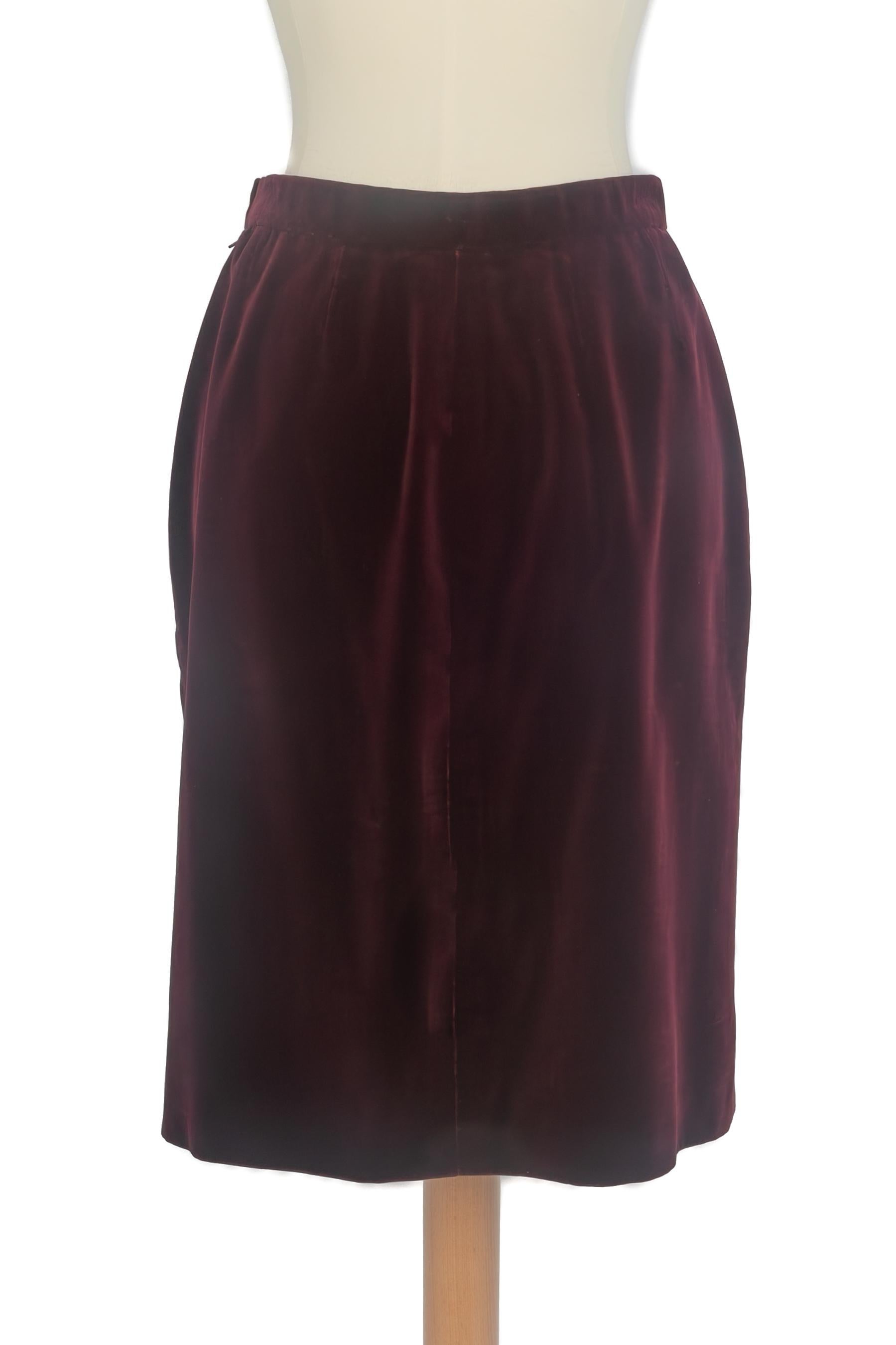 Yves Saint Laurent skirt Haute Couture en Excelente estado para la venta en SAINT-OUEN-SUR-SEINE, FR