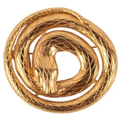 Vintage Yves Saint Laurent snake brooch