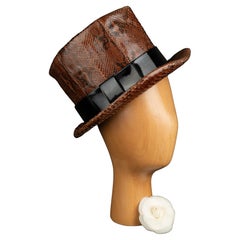 Yves Saint Laurent snake hat Haute couture